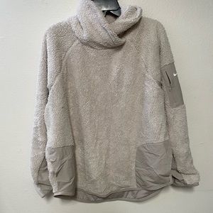 Nike Sherpa Half Zip Pullover Pink Sz XL